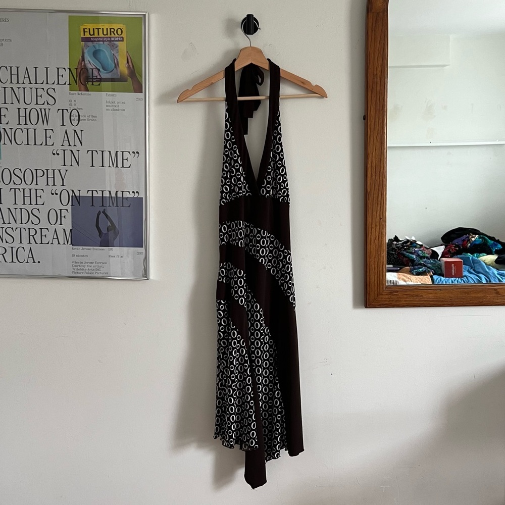 Vintage La Belle brown halter dress